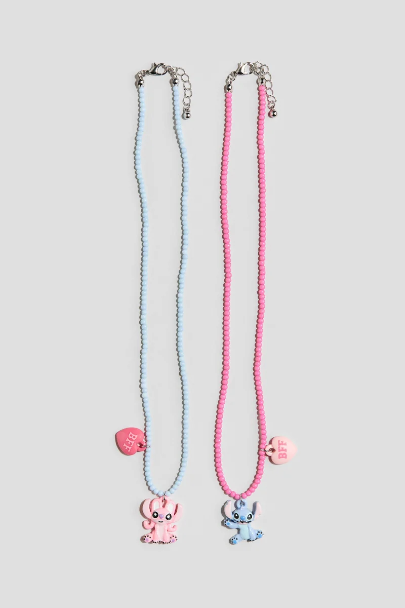 H&M 2-pack beaded charm necklaces